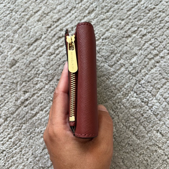 Michael Kors Red Bi-Fold Snap Wallet - Picture 4 of 13